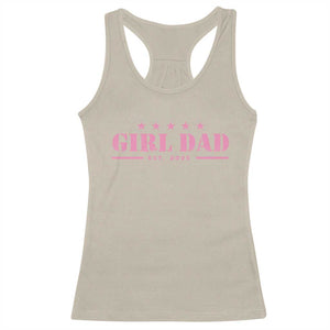 Girl Dad Est. 2025 Racerback Tank Top TS10 Sand Print Your Wear