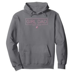 Girl Dad Est. 2025 Hoodie Expect Baby 2025 Fathers Day TS10 Charcoal Print Your Wear