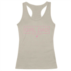 Girl Dad Est. 2025 Racerback Tank Top Expect Baby 2025 Fathers Day TS10 Sand Print Your Wear