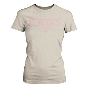 Girl Dad Est. 2025 T Shirt For Women Expect Baby 2025 Fathers Day TS10 Sand Print Your Wear