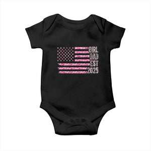 Dad Of Girl Est. 2025 Baby Onesie Father Girl To Be 2025 Daddy Camouflage Camo Flag TS10 Black Print Your Wear