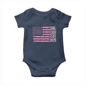 Dad Of Girl Est. 2025 Baby Onesie Father Girl To Be 2025 Daddy Camouflage Camo Flag TS10 Navy Print Your Wear