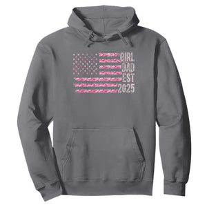 Dad Of Girl Est. 2025 Hoodie Father Girl To Be 2025 Daddy Camouflage Camo Flag TS10 Charcoal Print Your Wear