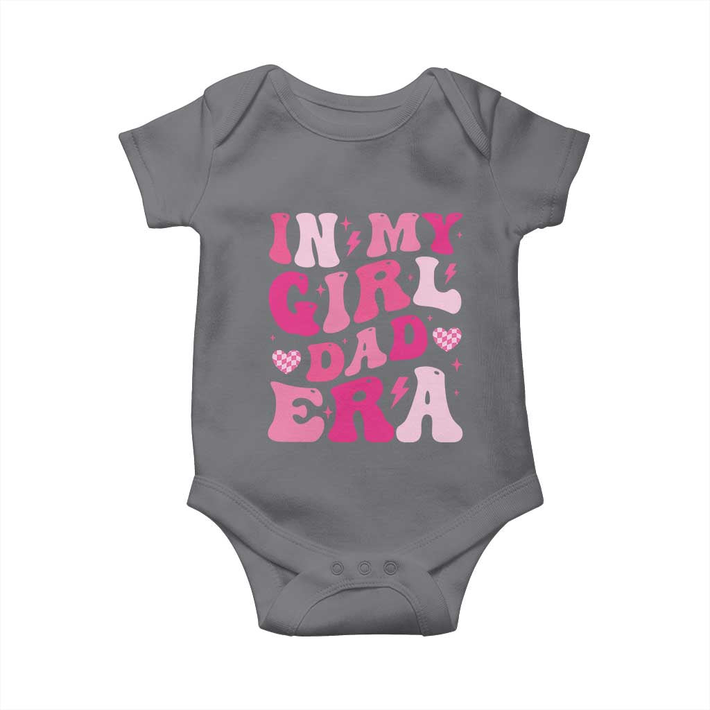In My Dad Girl Era Baby Onesie Funny Fathers Day Gift 2025 TS10 Charcoal Print Your Wear