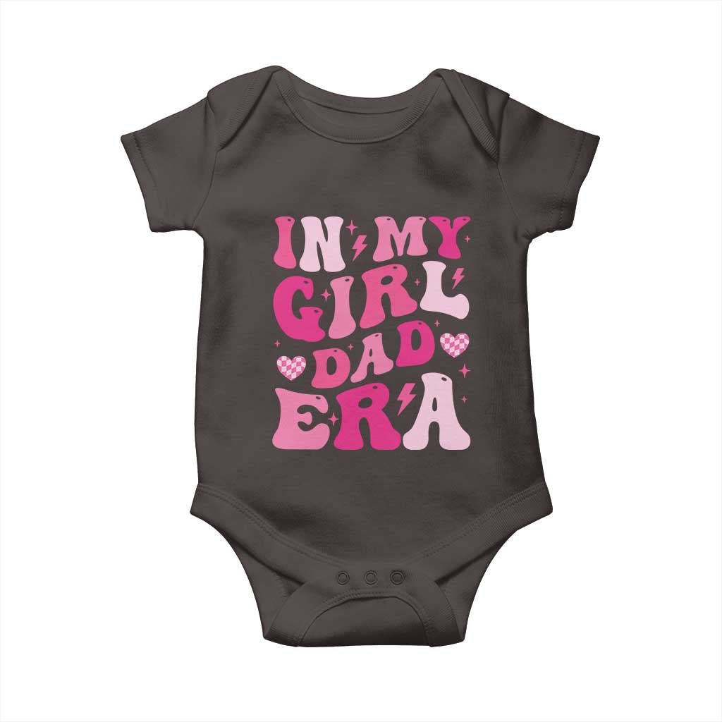 In My Dad Girl Era Baby Onesie Funny Fathers Day Gift 2025 TS10 Dark Chocolate Print Your Wear