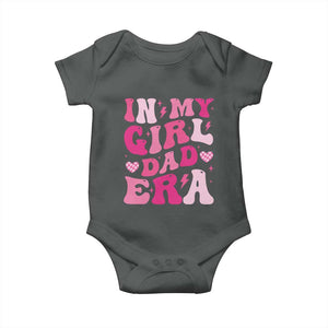 In My Dad Girl Era Baby Onesie Funny Fathers Day Gift 2025 TS10 Dark Heather Print Your Wear