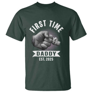 Girl Dad Est. 2025 T Shirt Fist Time Daddy To Be TS10 Dark Forest Green Print Your Wear