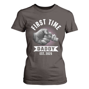 Girl Dad Est. 2025 T Shirt For Women Fist Time Daddy To Be TS10 Dark Chocolate Print Your Wear