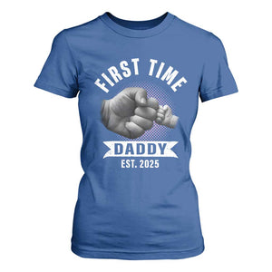 Girl Dad Est. 2025 T Shirt For Women Fist Time Daddy To Be TS10 Royal Blue Print Your Wear