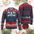 Personalized New Dad Knit Sweatshirt Custom Name Father's Day Dad Est. 2025 - Print Your Wear