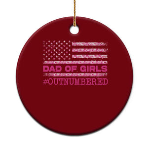Dad Of Girls Ceramic Ornament Funny Girl Dads Pink Camo American Flag TS10 1pc Red Print Your Wear