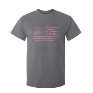 Girl Dad Est. 2025 T Shirt For Kid Expect Baby Fathers Day USA Flag TS10 Charcoal Print Your Wear