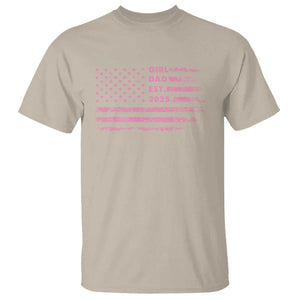 Girl Dad Est. 2025 T Shirt Expect Baby Fathers Day USA Flag TS10 Sand Print Your Wear