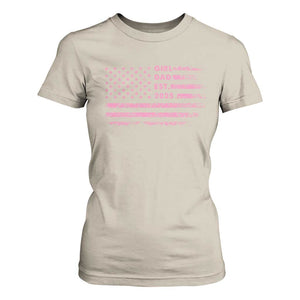 Girl Dad Est. 2025 T Shirt For Women Expect Baby Fathers Day USA Flag TS10 Sand Print Your Wear