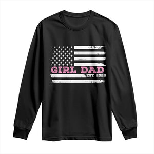 Dad Of Girl Est. 2026 Long Sleeve Shirt Daddy Fathers Day USA Flag TS10 Black Print Your Wear