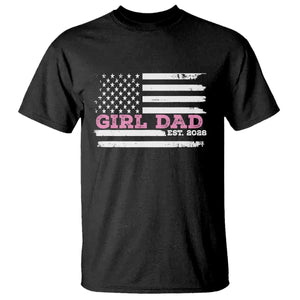 Dad Of Girl Est. 2026 T Shirt Daddy Fathers Day USA Flag TS10 Black Print Your Wear