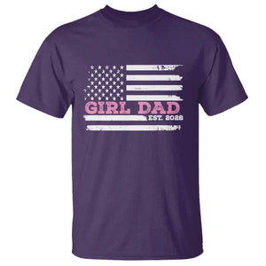 Dad Of Girl Est. 2026 T Shirt Daddy Fathers Day USA Flag TS10 Purple Print Your Wear