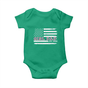 Dad Of Girl Est. 2022 Baby Onesie Father Girl To Be 2022 Daddy Fathers Day USA Flag TS10 Irish Green Print Your Wear