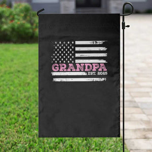 Grandpa Of Girl Est. 2025 Garden Flag Fathers Day USA Flag TS10 Print Your Wear