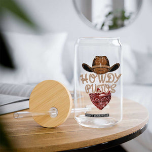 Howdy Putos Glass Can Funny Western Country Rodeo Southern Retro Cowboy TS10 Print Your Wear