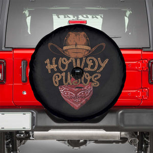 Howdy Putos Spare Tire Cover Funny Western Country Rodeo Southern Retro Cowboy TS10 Black Print Your Wear