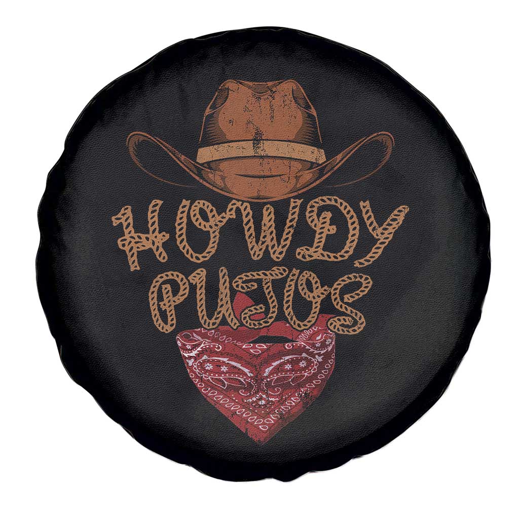 Howdy Putos Spare Tire Cover Funny Western Country Rodeo Southern Retro Cowboy TS10 Print Your Wear