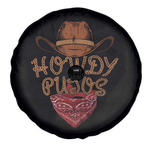 Howdy Putos Spare Tire Cover Funny Western Country Rodeo Southern Retro Cowboy TS10 Print Your Wear
