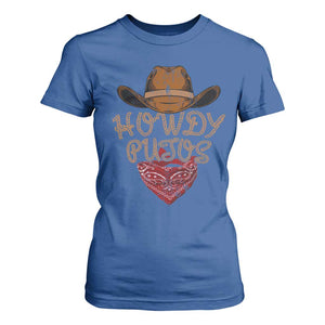 Howdy Putos T Shirt For Women Funny Western Country Rodeo Southern Retro Cowboy TS10 Royal Blue Print Your Wear