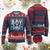 Boy Dad Est 2025 Knit Sweatshirt Expect Baby Boy Fathers Day 2025 - Print Your Wear