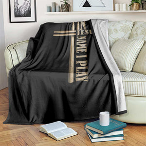 Christian Drummer Throw Blanket In Jesus Name I Play Drumstick Cross Drums Percussionist TS10 Print Your Wear