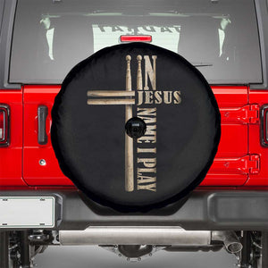 Christian Drummer Spare Tire Cover In Jesus Name I Play Drumstick Cross Drums Percussionist TS10 Black Print Your Wear