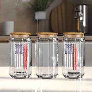 Patriotic Drummer Glass Can Percussionist Gift Drumming Drumsticks American Flag TS10 Print Your Wear