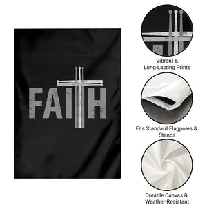 Christian Drummer Garden Flag Faith Drum Stick Cross TS10 Print Your Wear