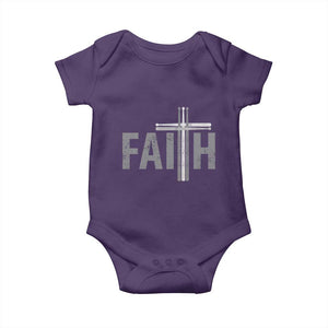 Christian Drummer Baby Onesie Faith Drum Stick Cross TS10 Purple Print Your Wear