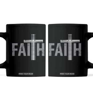 Christian Drummer Coffee Mug Faith Drum Stick Cross TS10 Black Print Your Wear
