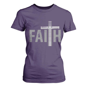 Christian Drummer T Shirt For Women Faith Drum Stick Cross TS10 Purple Print Your Wear
