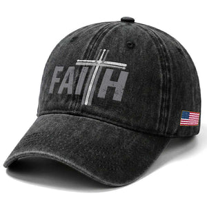 Christian Drummer Washed Cotton Baseball Cap Faith Drum Stick Cross TS10 Print Your Wear