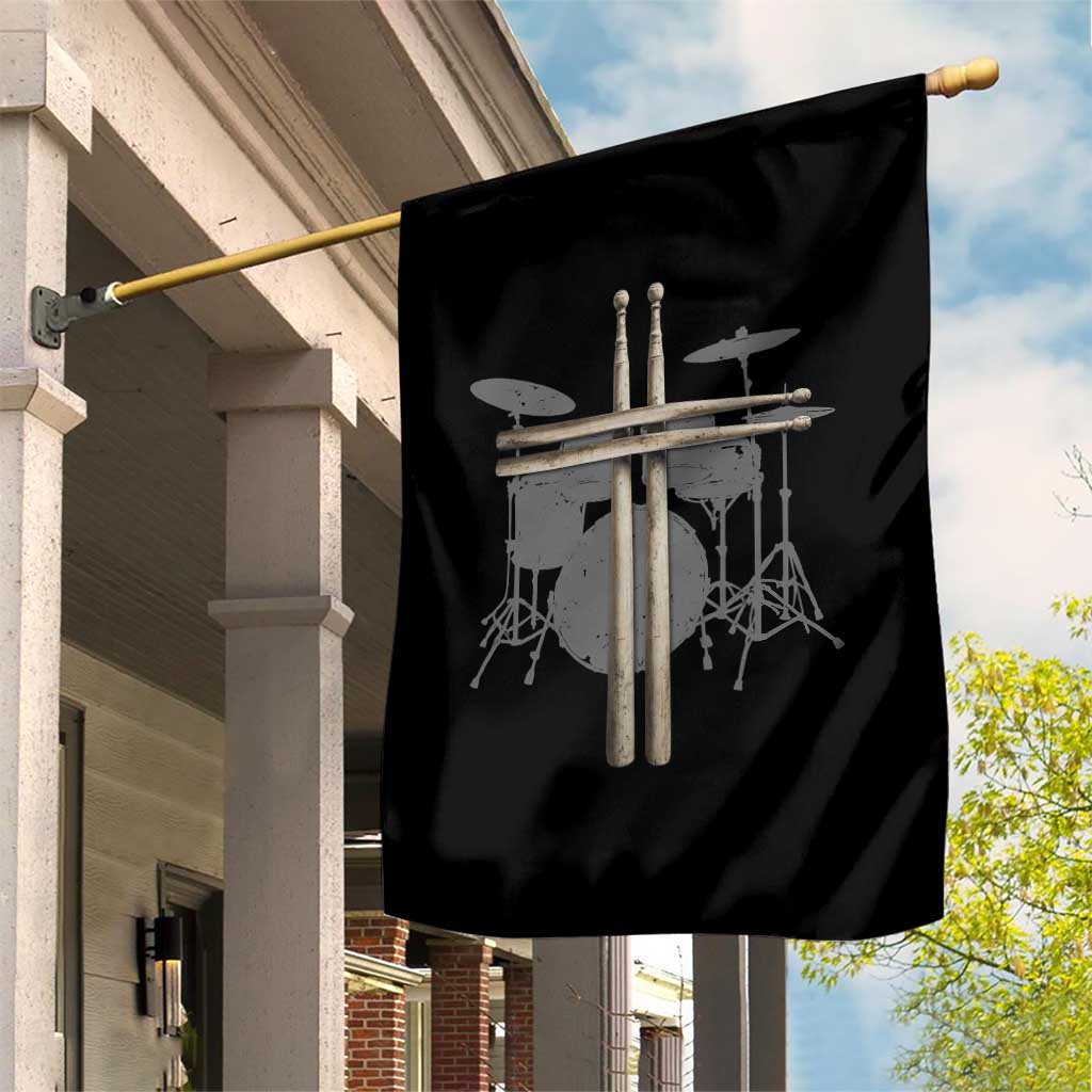 Christian Drummer Garden Flag Drum Sticks Cross Percussionist Jesus Church TS10 Print Your Wear