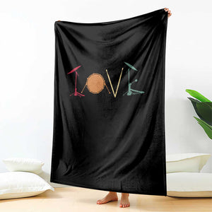 Retro Drummer Throw Blanket Drum Love Drums Drumline TS10 Print Your Wear