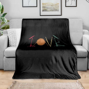 Retro Drummer Throw Blanket Drum Love Drums Drumline TS10 Print Your Wear