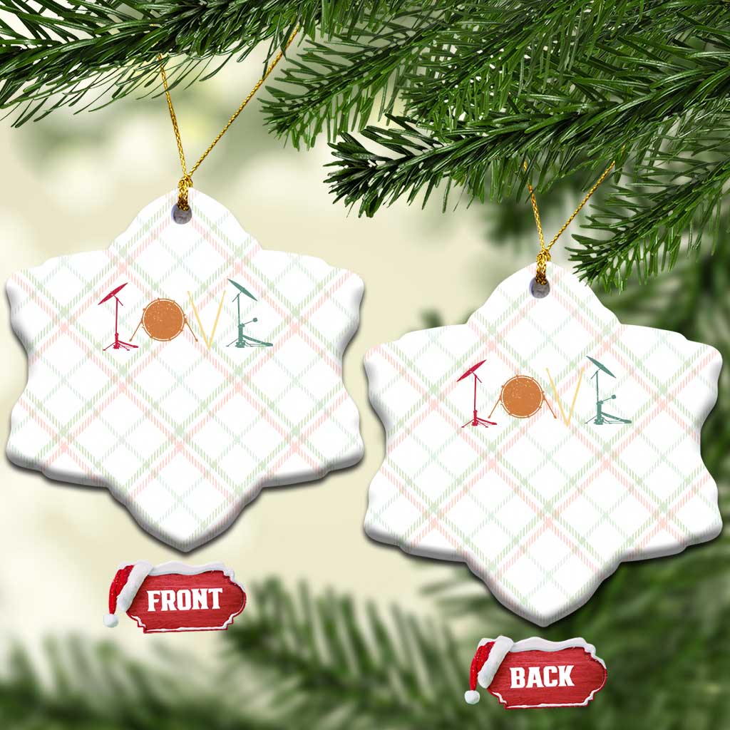 Retro Drummer Ceramic Ornament Drum Love Drums Drumline TS10 Print Your Wear