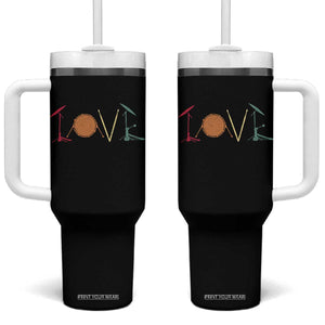 Retro Drummer Tumbler With Handle Drum Love Drums Drumline TS10 One Size: 40 oz Black Print Your Wear