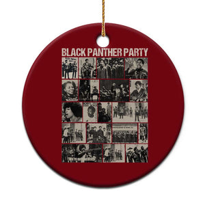 Vintage Black Panther Party Ceramic Ornament Huey P. Newton Bobby Seale Black History Month Juneteenth TS10 1pc Red Print Your Wear