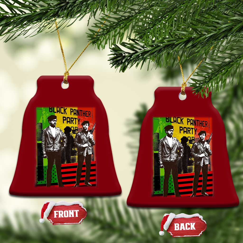Vintage Black Panther Party Ceramic Ornament Black History Self Defense Huey Newton Bobby Seale TS10 Print Your Wear