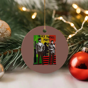 Vintage Black Panther Party Ceramic Ornament Black History Self Defense Huey Newton Bobby Seale TS10 1pc Mocha Print Your Wear
