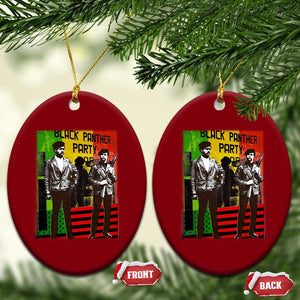 Vintage Black Panther Party Ceramic Ornament Black History Self Defense Huey Newton Bobby Seale TS10 Print Your Wear
