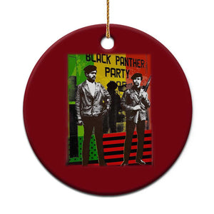 Vintage Black Panther Party Ceramic Ornament Black History Self Defense Huey Newton Bobby Seale TS10 1pc Red Print Your Wear