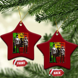 Vintage Black Panther Party Ceramic Ornament Black History Self Defense Huey Newton Bobby Seale TS10 Print Your Wear