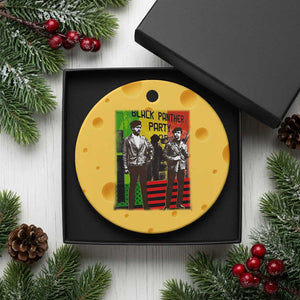 Vintage Black Panther Party Ceramic Ornament Black History Self Defense Huey Newton Bobby Seale TS10 1pc Yellow Cheese Print Your Wear