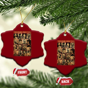 Black Freedom Fighters Ceramic Ornament Huey P. Newton Bobby Seale Black History Month Juneteenth TS10 Print Your Wear